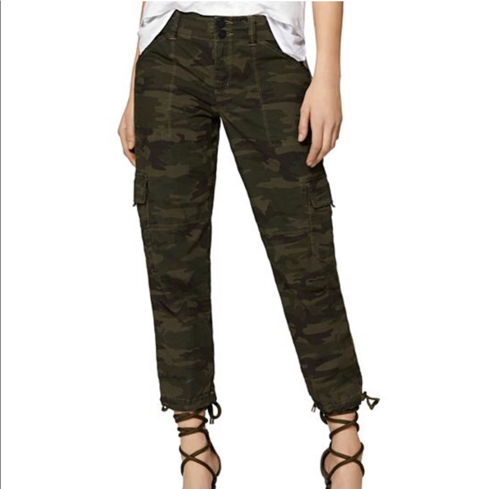 Anthropologie Sanctuary Crop Capri Camo Pant Sz 27